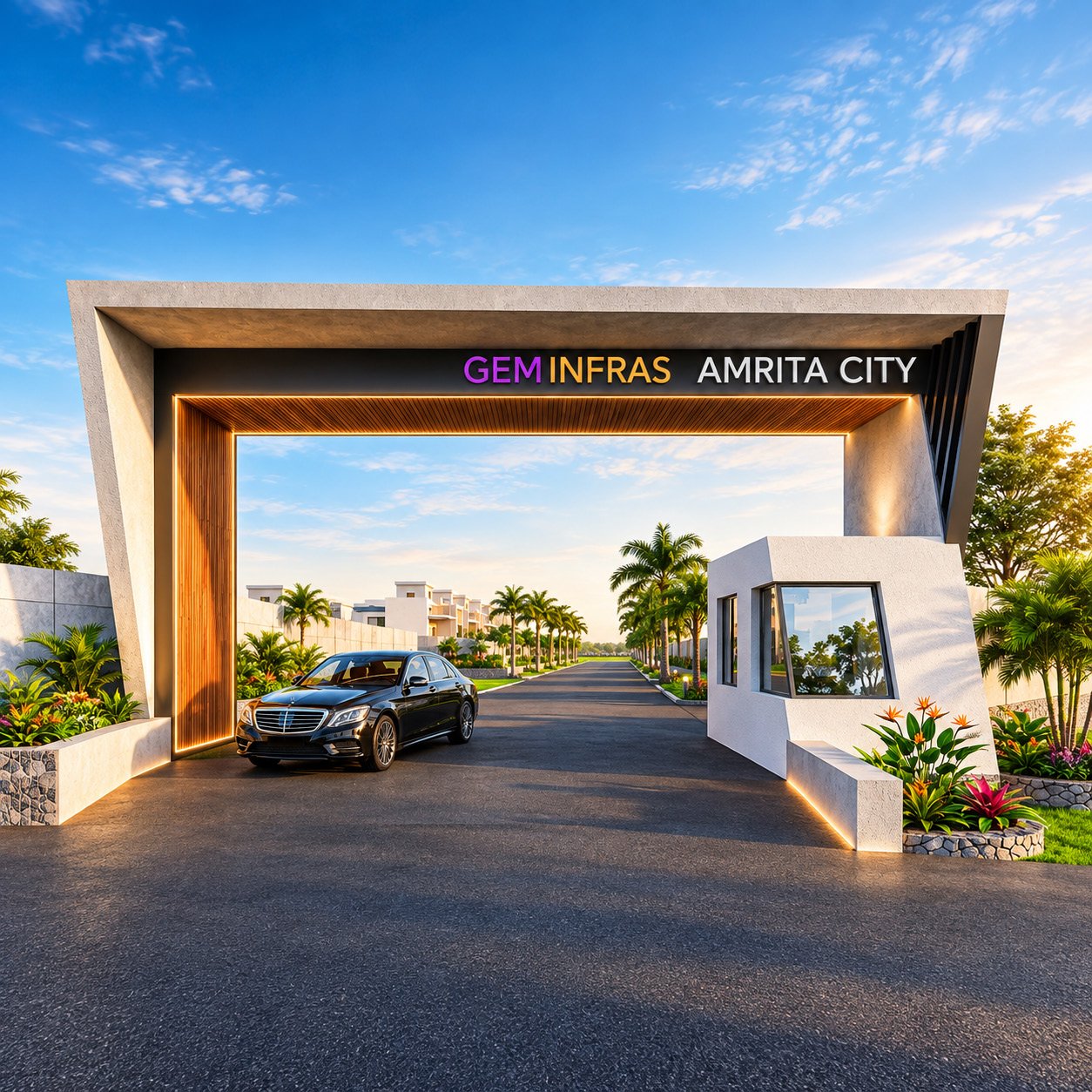 Grand Entrance Arch of Gem Infras Amrita City
